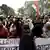 Muslim students take part in a rally in Kolkata