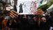 A women activist holds placards during a demonstration in New Delhi to protest the Karnataka government's imposition of hijab ban A women activist holds placards during a demonstration in New Delhi to protest the Karnataka government's imposition of hijab ban