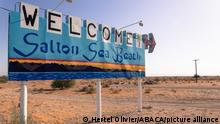 NO WEB/NO APPS. (Test available) Salton Sea Beach at the Salton Sea in California, USA in 2017. The manmade Salton Sea is California's largest lake. Located in Imperial County some 240 km south of Los Angeles, the lake is drying up fast, threatening the fate of fish, migratory bird species and even public health as exposed playa will create dust bowls, harming an area known for high asthma rates and high level of air pollution. Photo by Olivier Hertel/ABACAPRESS.COM