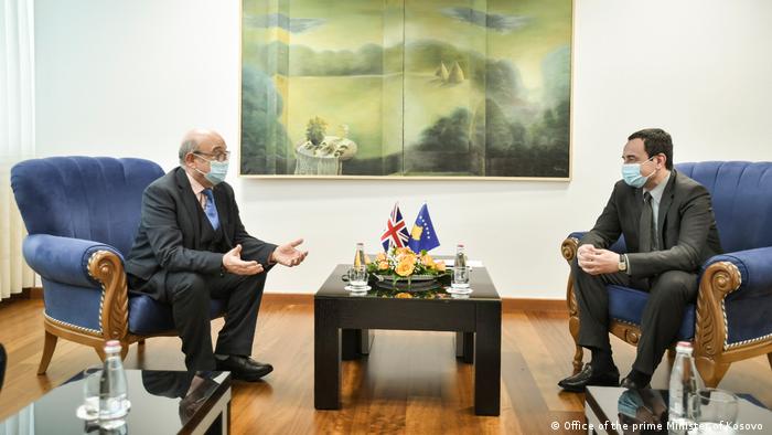 Kosovo Besuch des britischen Geschäftsträger für die westlichen Balkanstaaten Sir Stuart Peach