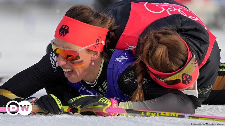 Peking 2022: Deutsche Langlauf-Staffel gewinnt Silber