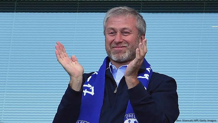Abramovich at a match between Chelsea and Sunderland at Stamford Bridge in London