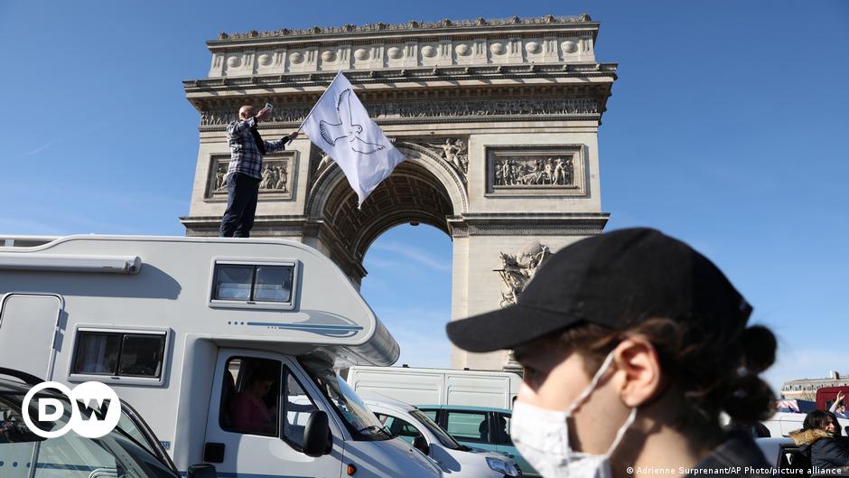 Französischer Protestkonvoi in Paris