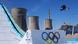 A snowboarder flies through the air at the 2022 Winter Olympics A snowboarder flies through the air at the 2022 Winter Olympics