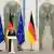 مؤتمر صحفي بين الرئيس الروسي بوتين وضيفه المستشار الألماني أولاف شولتس في الكرملين (15/2/2022)