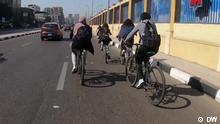 Trocar carros por bicicletas no Cairo