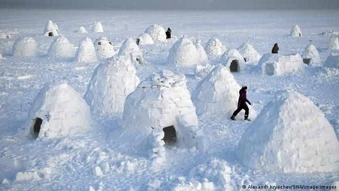 Festival del iglú en Rusia, Novosibirsk.