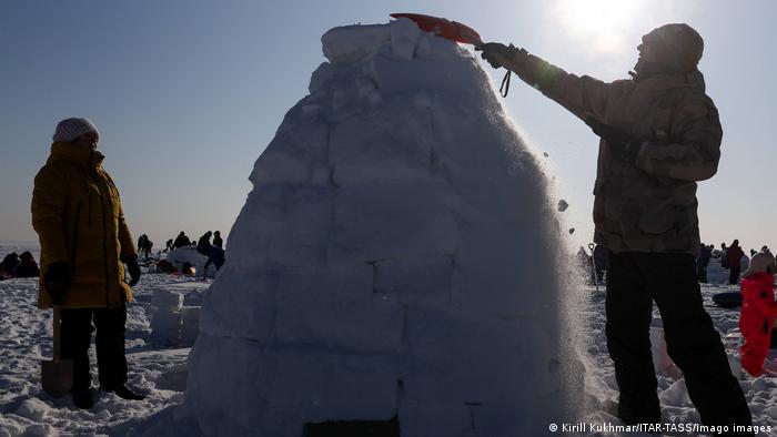 Festival del iglú en Rusia, Novosibirsk.