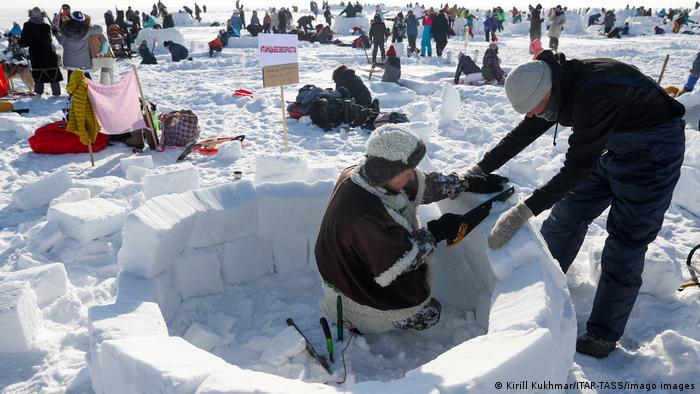 Festival del iglú en Rusia, Novosibirsk.
