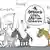 Карикатура Сергея Елкина: всадники, которые символизируют чуму, смерть и голод, оборачиваются к догоняющему их всаднику-"войне", который говорит: "16 февраля - опять дедлайн провален".