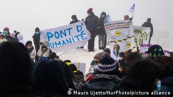 Frankreich | Demonstration in Montgenevre