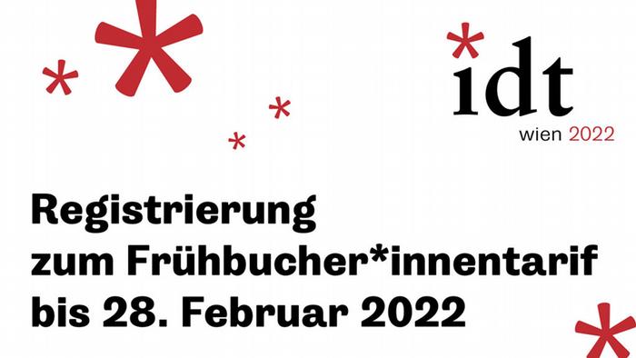 IDT 2022 verlängert Frühbucher:innenphase