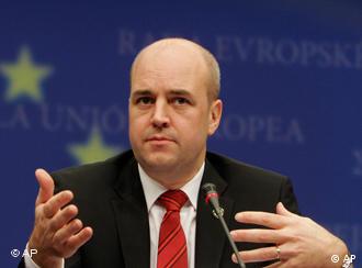Der schwedische Ministerpräsident Fredrik Reinfeldt (Foto: AP)