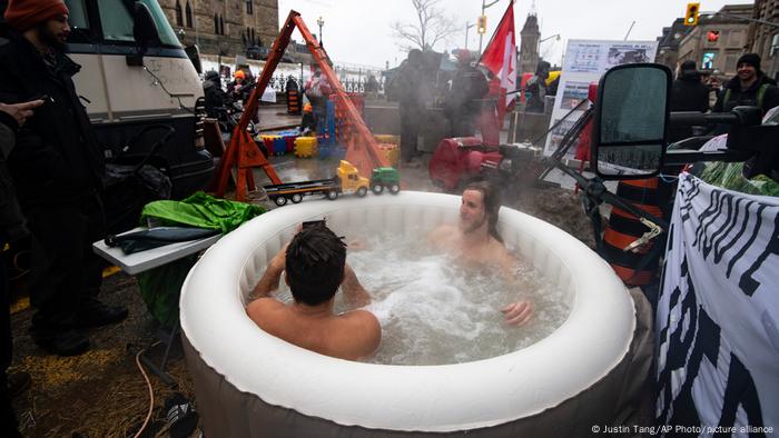 Kanada | Protest gegen Covid-19 Maßnahmen in Ottawa