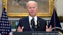 18.02.2022
US President Joe Biden delivers a national update on the situation at the Russia-Ukraine border at the White House in Washington, DC, February 18, 2022. (Photo by Jim WATSON / AFP) (Photo by JIM WATSON/AFP via Getty Images)