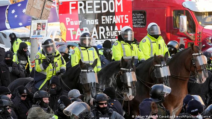 Kanada Ottawa | Truckerproteste | Räumung