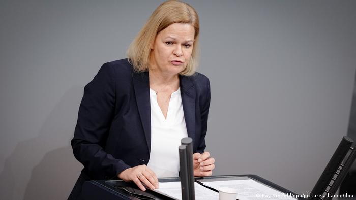 Bundestag Nancy Faeser Innenministerin