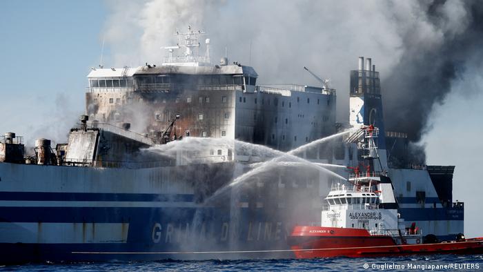 Passenger found alive two days after ferry fire Passenger found alive two days after ferry fire