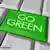 A keyboard with a green key that reads "Go Green"