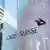 Credit Suisse Logo in einen Schaufenster