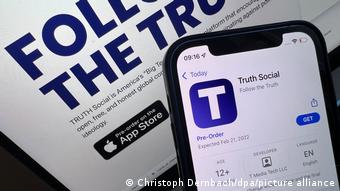 Pantalla de instalación de la app de Truth Social