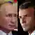 Kombobild Russland Frankreich Putin und Macron