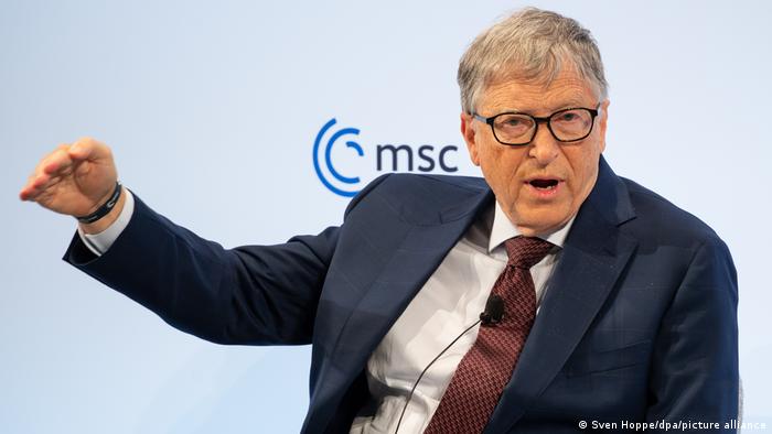 Основателят на Майкрософт Бил Гейтс на Мюнхенската конференция по сигурността през февруари 2022