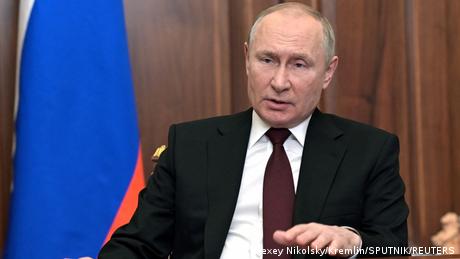 Russland Präsident Putin TV-Ansprache an Nation