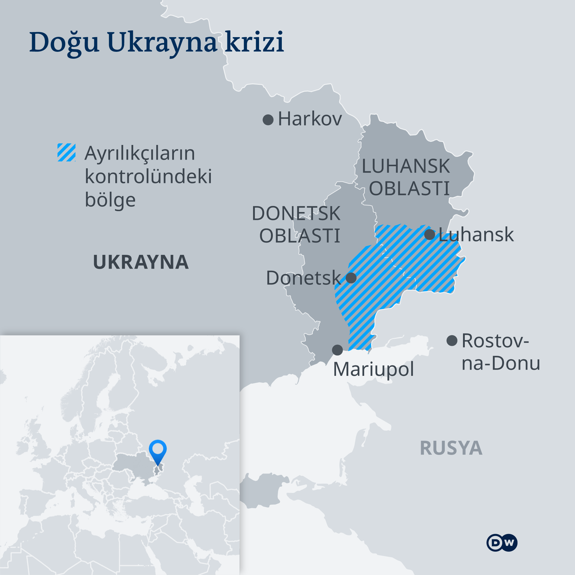Infografik Karte Osturkraine Ukraine Russland TK