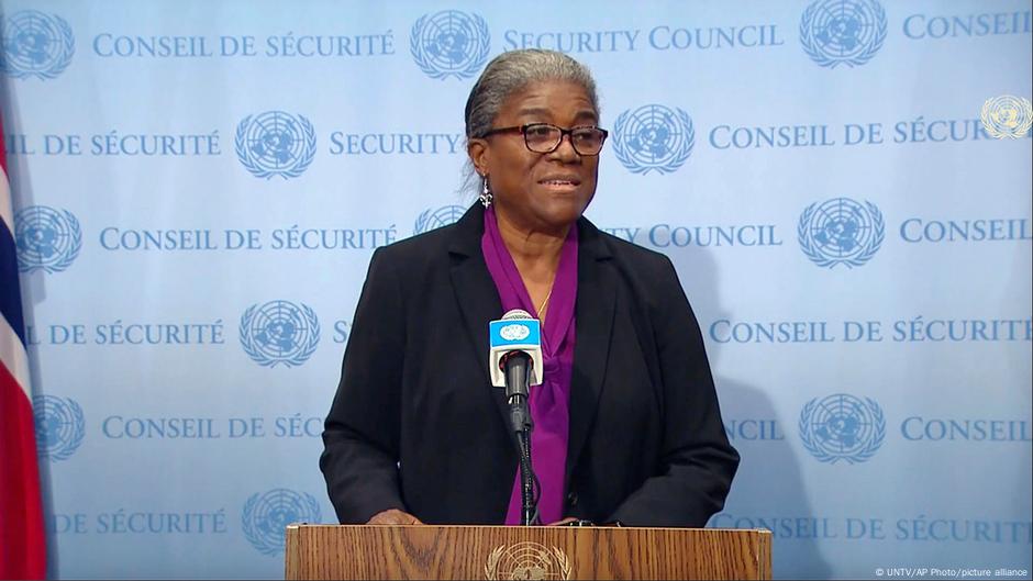 USA | UN Sicherheitsrat Linda Thomas-Greenfield zur Ukrainekrise