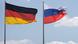 Flaggen Deutschland und Russland Flaggen Deutschland und Russland