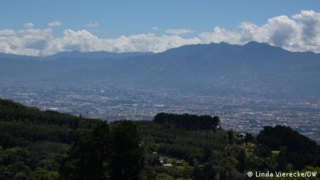 San Jose, the capital of Costa Rica, from above