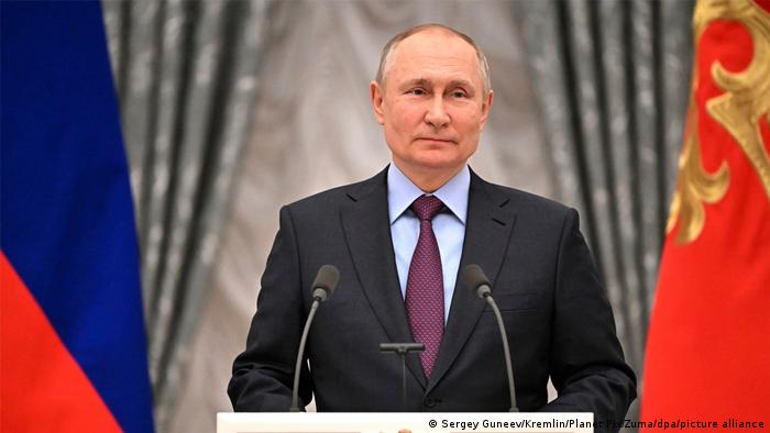 रूस के राष्ट्रपति व्लादिमीर पुतिन.