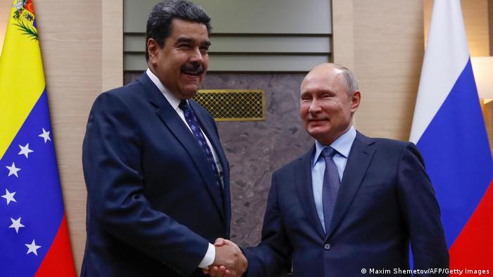 Vladimir Putin and Nicolas Maduro