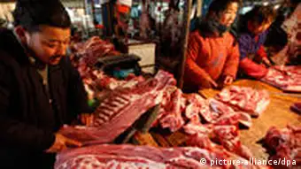 Fleischmarkt in Huaibei