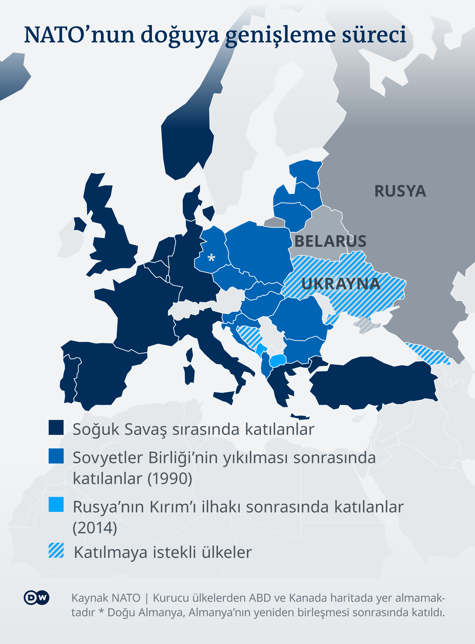 Infografik Karte Nato Osterweiterung TR