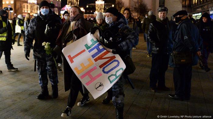 Ukraine Konflikt | Proteste in Russland gegen den Angriff in der Ukraine 