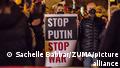 People meet near the Russian Consulate of Munich to protest against the Russian invasion of Ukraine