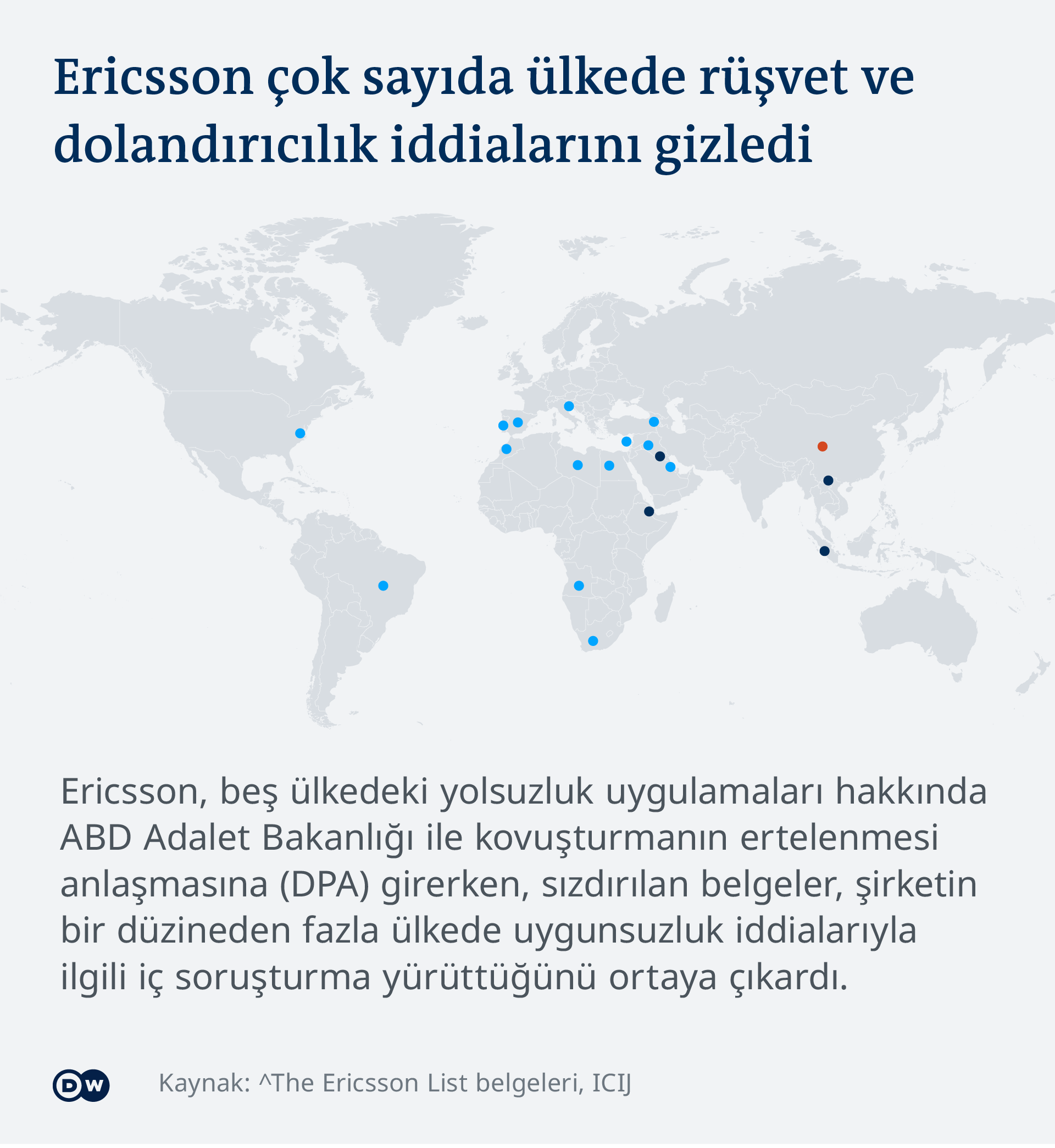 Infografik Karte Welt Ericsson List TR