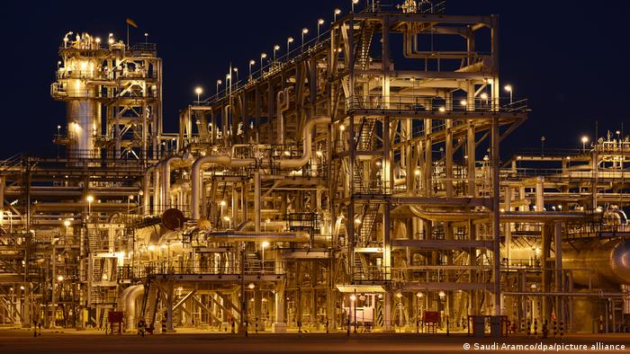 Instalación petrolera de Aramco en Arabia Saudita.