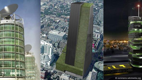 Bildmontage mehrere vertical farms (Foto: )