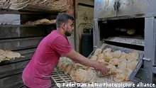 Preparing bread before breakfast during the holy month of Ramadan, on April 16, 2021, Cairo, Egypt (Photo by Fadel Dawod/NurPhoto)