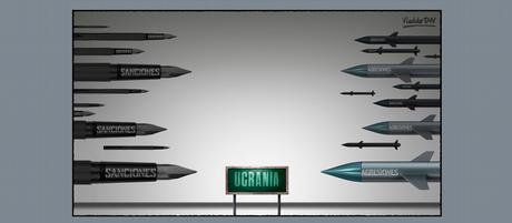 Karikatur von Vladdo I Kriegwaffen (Armas de guerra) 