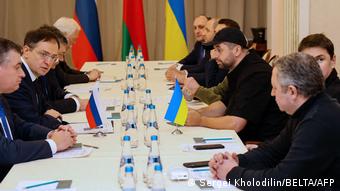 Переговоры делегаций РФ и Украины в Беларуси, 28 февраль 2022 года