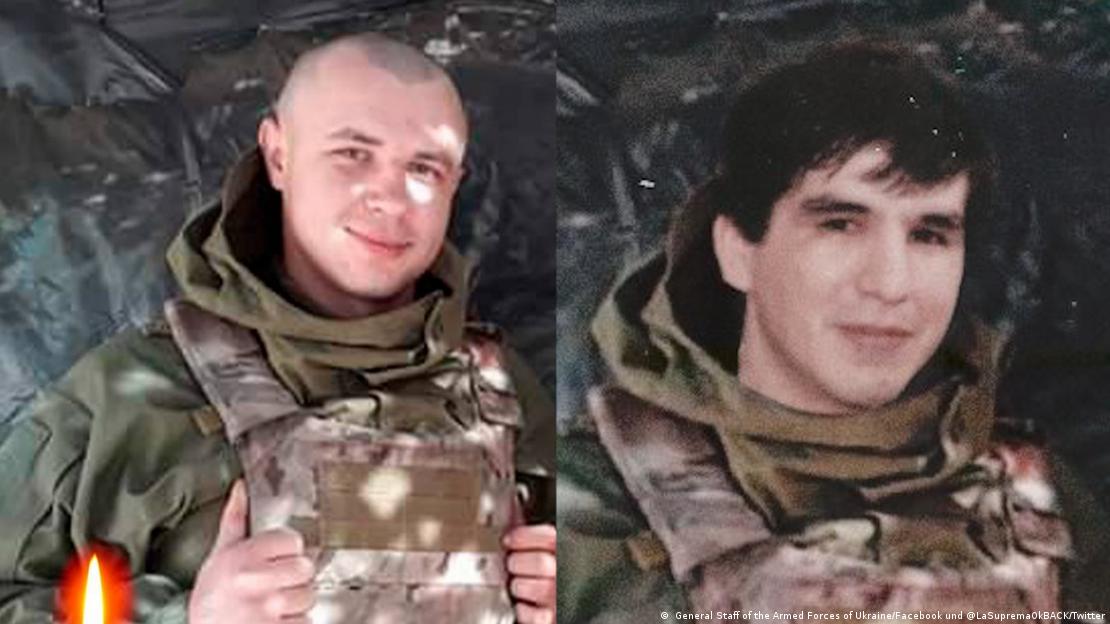 Imagem repartida ao meio. &Agrave; esquerda, a foto real de um soldado com uniforme militar. &Agrave; direita, a mesma fotos, mas com o rosto de outra pessoa. 