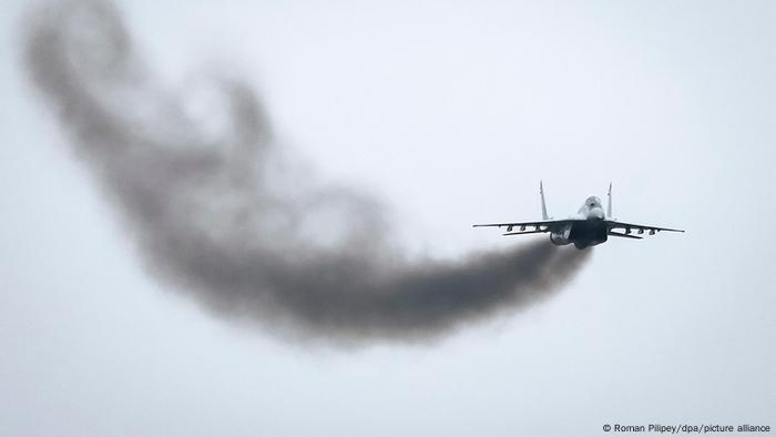 MiG-29 training over base in Vasylkiv, 30 kilometers from Kyiv on November 23, 2016