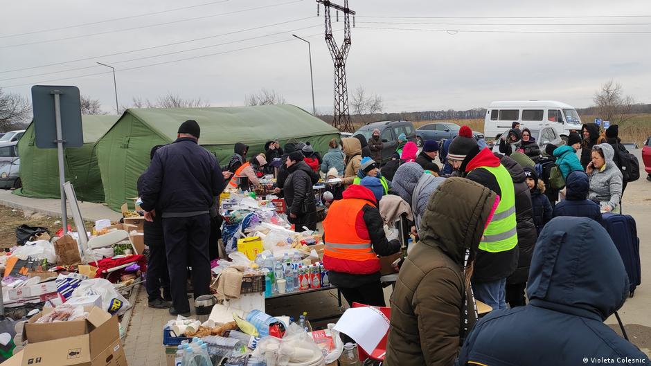 Talas izbeglica iz Ukrajine u pograničnom mestu u Moldaviji, marta 2022.