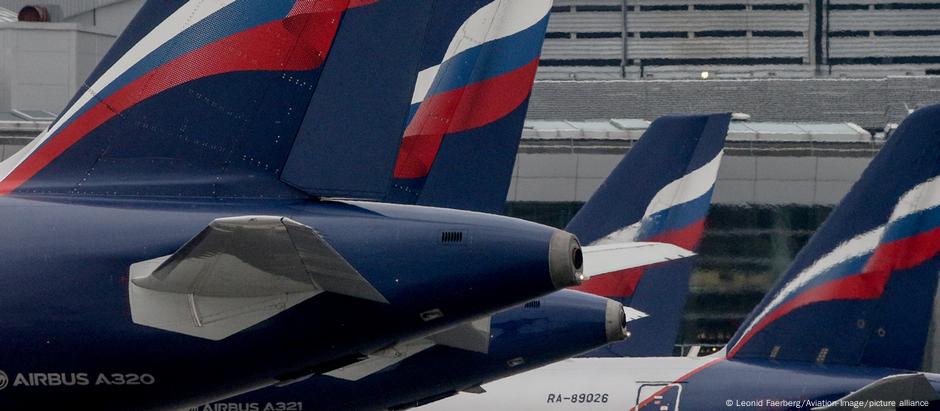 Aviões da empresa aérea russa Aeroflot