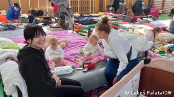 Центр временного размещения беженцев из Украины в Словакии