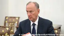RUSSIA-POLITICS-SECURITY
Secretary of Russia's Security Council Nikolai Patrushev attends a Security Council meeting in Moscow on October 26, 2019. (Photo by Alexei Druzhinin / Sputnik / AFP) (Photo by ALEXEI DRUZHININ/Sputnik/AFP via Getty Images)